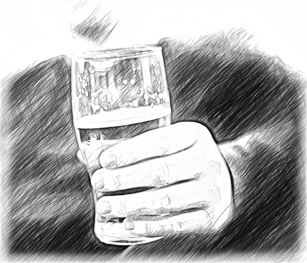 drinking beer